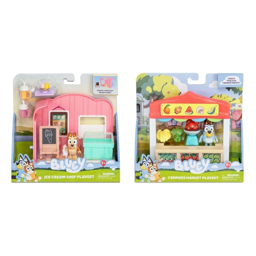 BLUEY Mini Playset com 1 Figura FAMOSA Sortido