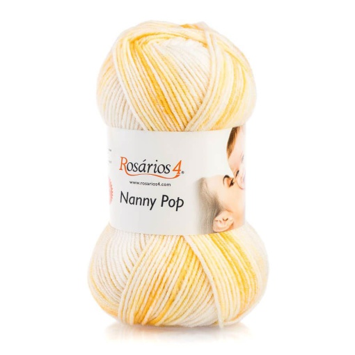 Fio de Tricot Rosários 4 Nanny Pop 100g Amarelo 31