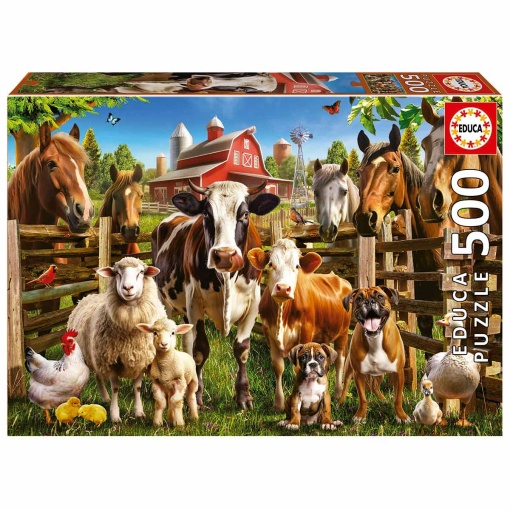 Puzzle EDUCA 500 peças Os Traquinas da Quinta
