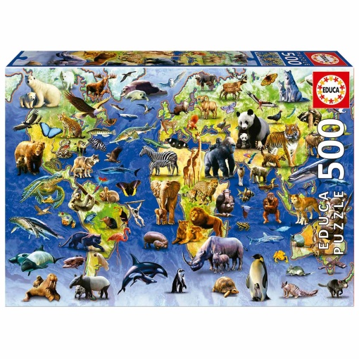 Puzzle EDUCA 500 peças Espécies em Perigo de Extinção
