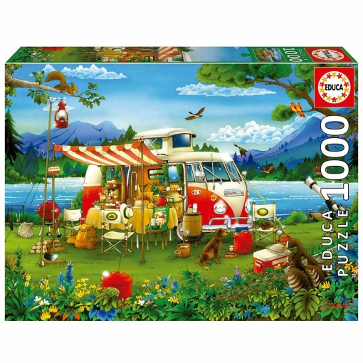 Puzzle EDUCA 1000 peças Férias no Campo