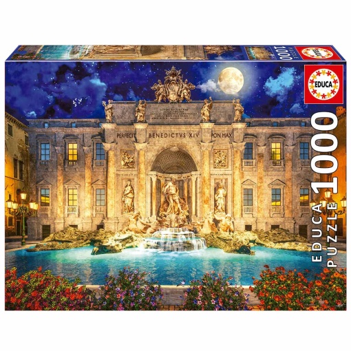 Puzzle EDUCA 1000 peças Fontana Di Trevi, ROMA
