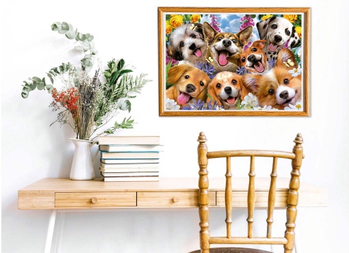 Puzzle EDUCA 1000 peças selfie de cachorros