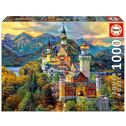 Puzzle EDUCA 1000 peças CASTELO de Neuschwanstein
