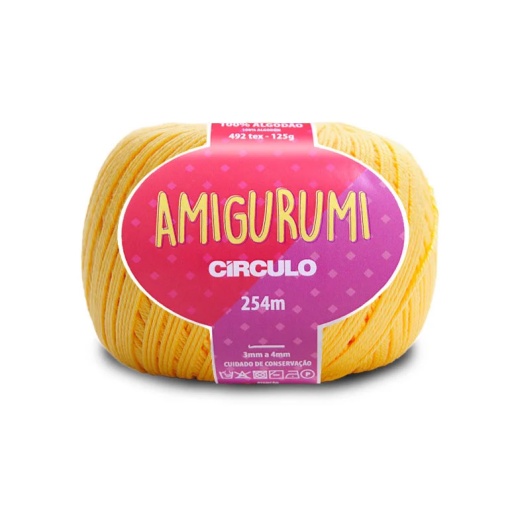 Fio de Crochet CÍRCULO Amigurumi 125g Solar 1317