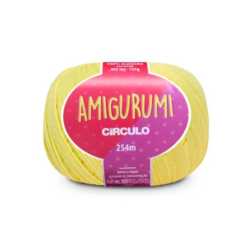 Fio de Crochet CÍRCULO Amigurumi 125g Amarelo Candy 1730