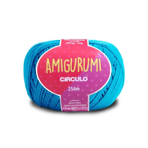 Fio de Crochet CÍRCULO Amigurumi 125g Turquesa 2194
