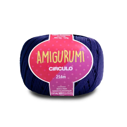 Fio de Crochet CÍRCULO Amigurumi 125g Anil Profundo 2856