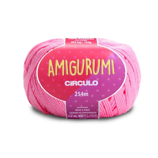 Fio de Crochet CÍRCULO Amigurumi 125g Chiclete 3131