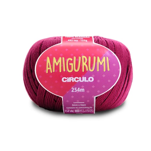 Fio de Crochet CÍRCULO Amigurumi 125g Vinho 3154