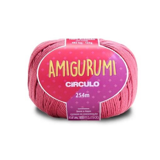 Fio de Crochet CÍRCULO Amigurumi 125g Roseira 3157