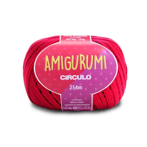 Fio de Crochet CÍRCULO Amigurumi 125g Rubi 3611