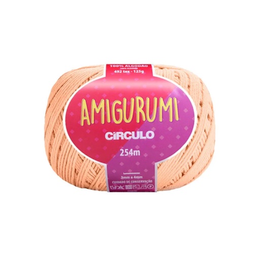 Fio de Crochet CÍRCULO Amigurumi 125g PEACH Fuzz 4224