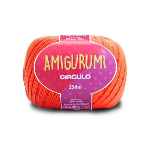 Fio de Crochet CÍRCULO Amigurumi 125g Tijolo 4448
