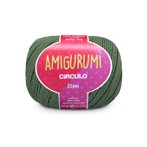 Fio de Crochet CÍRCULO Amigurumi 125g Militar 5368