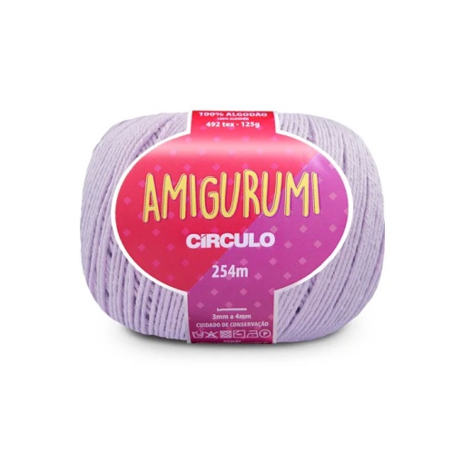 Fio de Crochet CÍRCULO Amigurumi 125g Lilás Candy 6006
