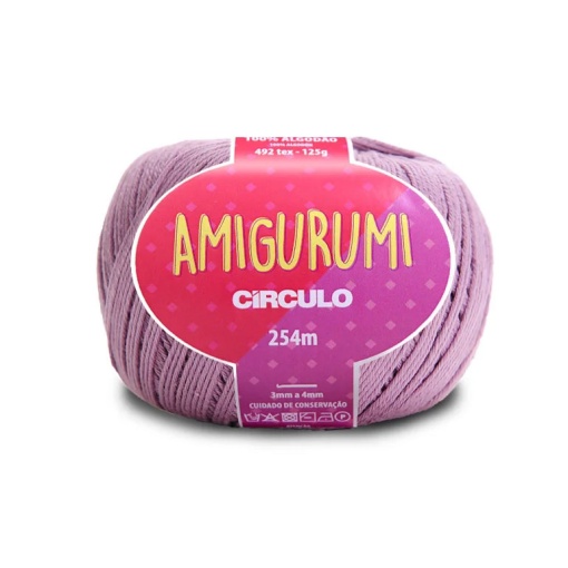 Fio de Crochet CÍRCULO Amigurumi 125g Malva 6802