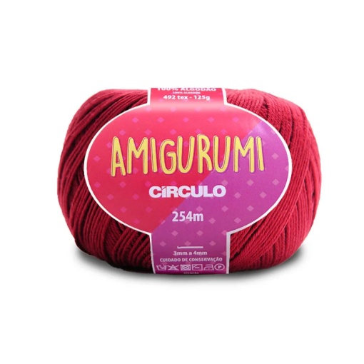 Fio de Crochet CÍRCULO Amigurumi 125g Marsala 7136