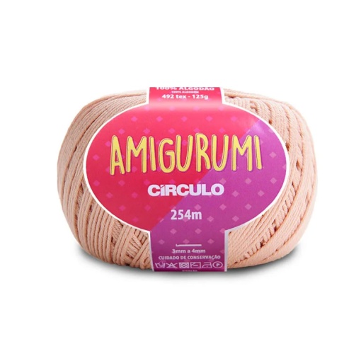 Fio de Crochet CÍRCULO Amigurumi 125g Chantilly 7563