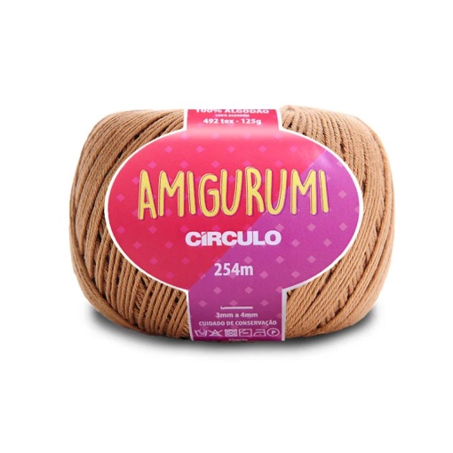 Fio de Crochet CÍRCULO Amigurumi 125g Castanha 7625