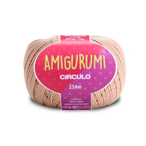 Fio de Crochet CÍRCULO Amigurumi 125g Amêndoa 7650