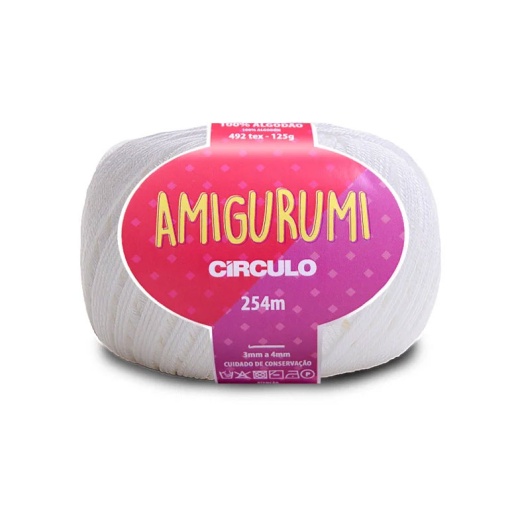 Fio de Crochet CÍRCULO Amigurumi 125g Branco 8001