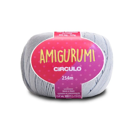 Fio de Crochet CÍRCULO Amigurumi 125g Glacial 8013