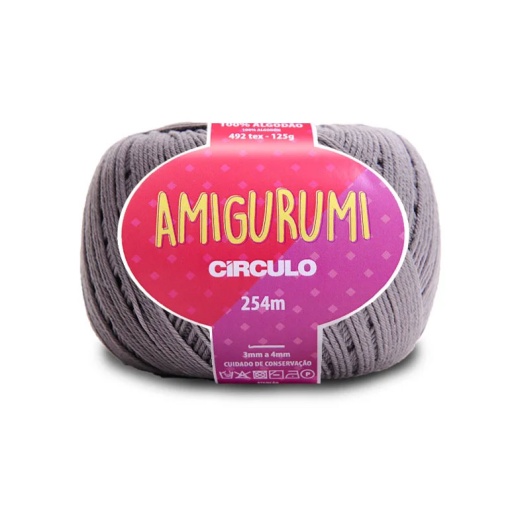 Fio de Crochet CÍRCULO Amigurumi 125g Aço 8797