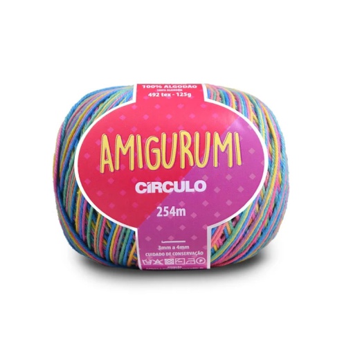 Fio de Crochet CÍRCULO Amigurumi 125g Matizado Unicórnio 9534