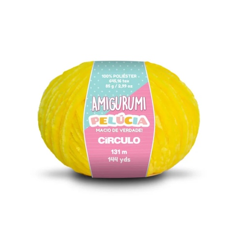 Fio de Crochet CÍRCULO Amigurumi Pelúcia 85g Canário 1289