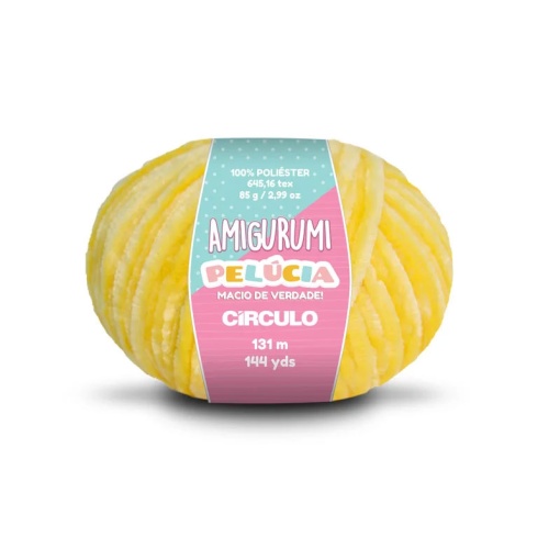 Fio de Crochet CÍRCULO Amigurumi Pelúcia 85g Solar 1317