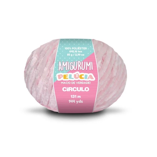 Fio de Crochet CÍRCULO Amigurumi Pelúcia 85g Quartzo 3077