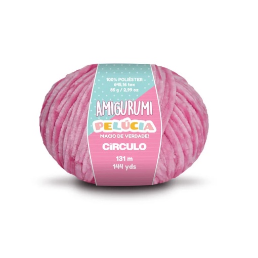 Fio de Crochet CÍRCULO Amigurumi Pelúcia 85g Pitaya 3182