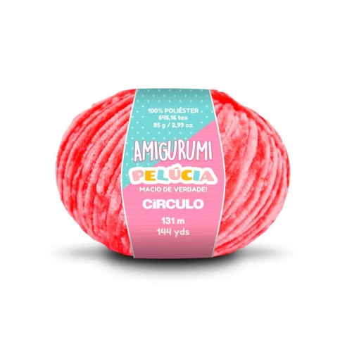 Fio de Crochet CÍRCULO Amigurumi Pelúcia 85g Tulipa 3334