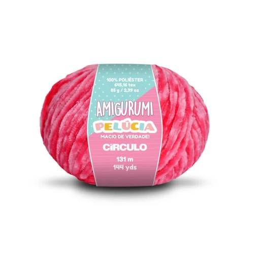 Fio de Crochet CÍRCULO Amigurumi Pelúcia 85g Cereja 3583