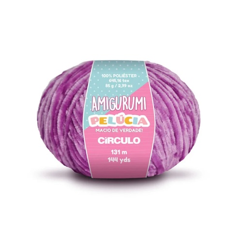 Fio de Crochet CÍRCULO Amigurumi Pelúcia 85g Alfazema 6614