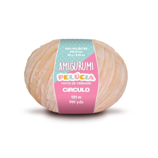 Fio de Crochet CÍRCULO Amigurumi Pelúcia 85g Chantilly 7563