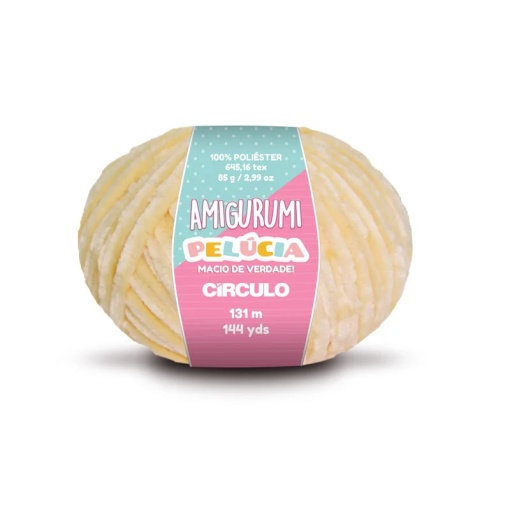Fio de Crochet CÍRCULO Amigurumi Pelúcia 85g Porcelana 7564
