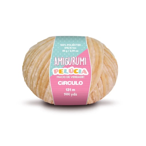 Fio de Crochet CÍRCULO Amigurumi Pelúcia 85g Amêndoa 7650