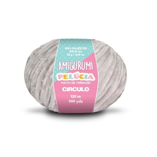 Fio de Crochet CÍRCULO Amigurumi Pelúcia 85g Pedreira 8008