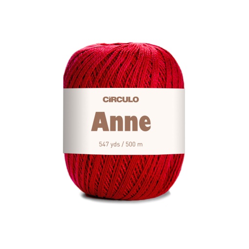 Fio de Crochet CÍRCULO Anne 500 147g Vermelho 3402