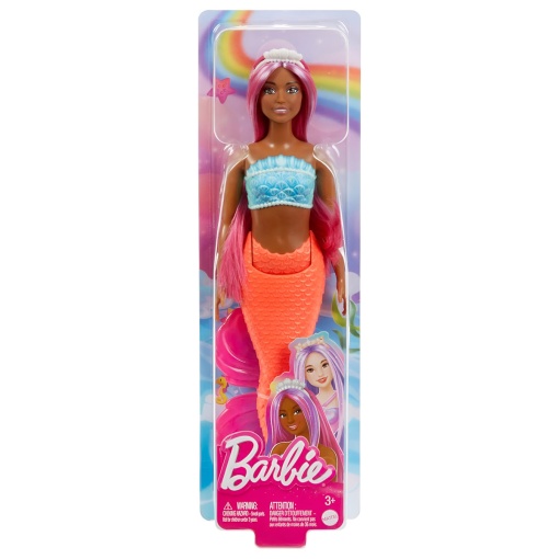 BARBIE Dreamtopia Sereia com Cauda Laranja MATTEL