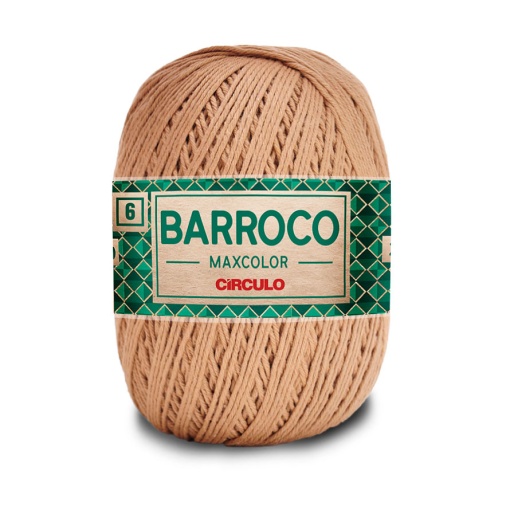 Fio de Crochet CÍRCULO Barroco Maxcolor 400g Castanha 7625