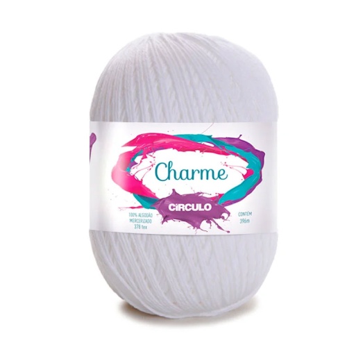 Fio de Crochet CÍRCULO Charme 150g Branco 8001