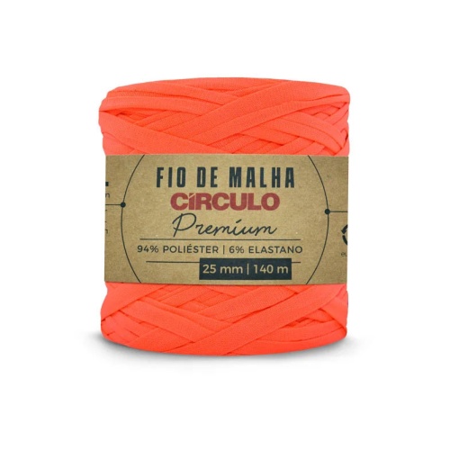 Trapilho CÍRCULO PREMIUM 140m (aproximadamente) 270g Coral Néon