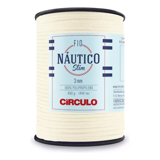 Fio de Crochet CÍRCULO Náutico Slim 400g Creme 1074