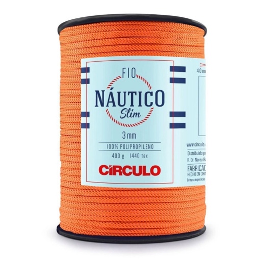 Fio de Crochet CÍRCULO Náutico Slim 400g Brasa 4484