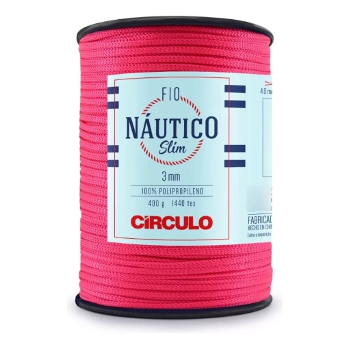 Fio de Crochet CÍRCULO Náutico Slim 400g PINK 6185