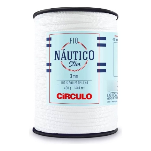 Fio de Crochet CÍRCULO Náutico Slim 400g Branco 8001