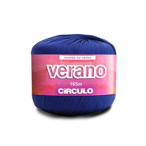 Fio de Crochet CÍRCULO Verano 50g Azul Marinho 2604